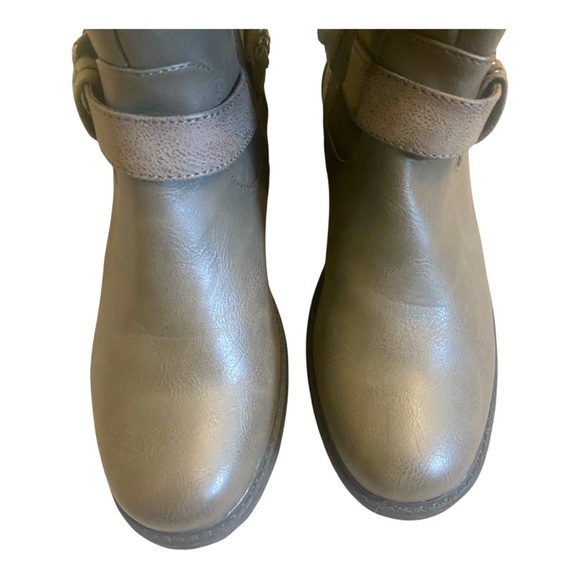 MukLuks Vegan Leather Boots Sz 38 8 Gray - Picture 3 of 6